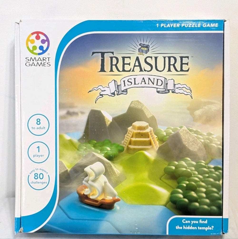 SmartGames Treasure Island Deduction Games Featuring 80 Challenges SG 098
